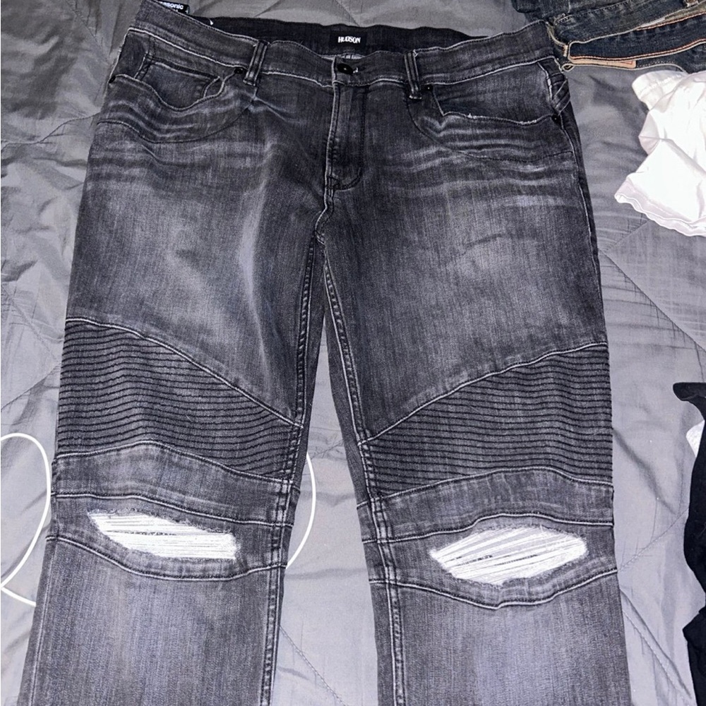 Hudson Ethan Biker Skinny Jeans 36x32